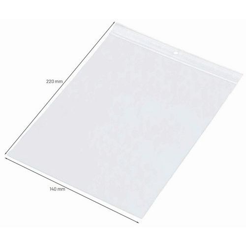 1000 sacs zip neutres épaisseur 60 microns l x H : 140 x 220 mm - Image 4