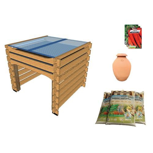 Pack complet : potager haut PMR Carre Serre - Image principale