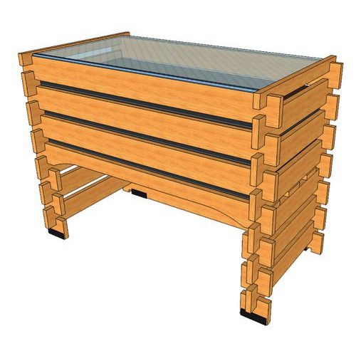 Pack complet : potager 0.5m Carre Serre - Image 3