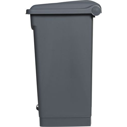 Poubelle plastique agroalimentaire 70 L gris - Image 3
