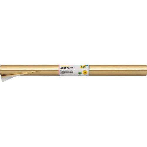 Rouleau papier aluminium double face 0,50 x 10 m - argent / or - Image principale