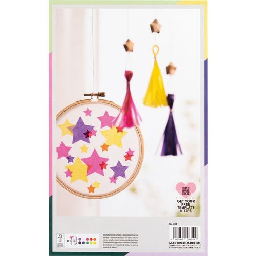 Pochette 10 feuilles assorties papier vitrail 18.5 x 30 cm - Image 4