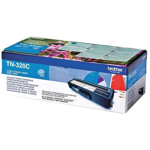 Cartouche toner TN-320C cyan - Brother - Image 3