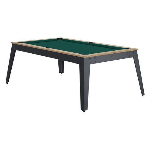 Billard Steel cadre chêne sablé - pieds gris Rene Pierre - Image principale