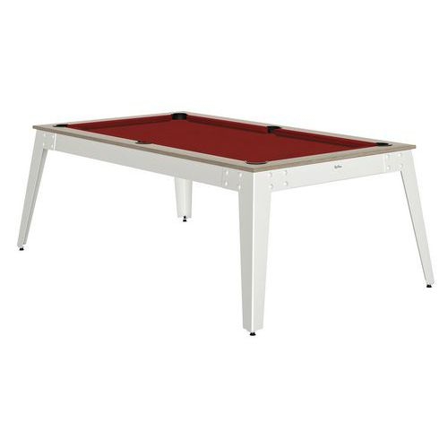 Billard Steel cadre oslo - pieds blancs Rene Pierre - Image principale