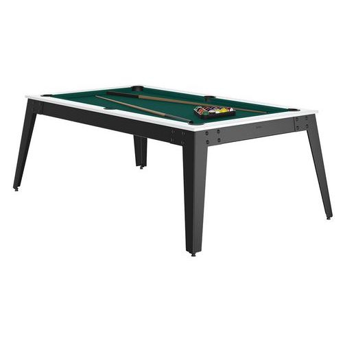 Billard Steel cadre blanc - pieds gris Rene Pierre - Image 5