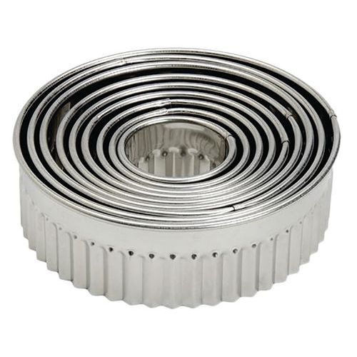 Découpoir rond cannelé de 9 emporte pièces Inox - Lacor - Image principale