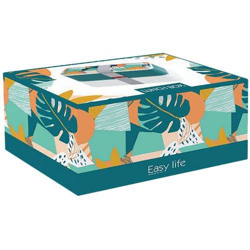 Boîte repas 2 compartiments Vert - Lunch Box - Easy Life - Image 2