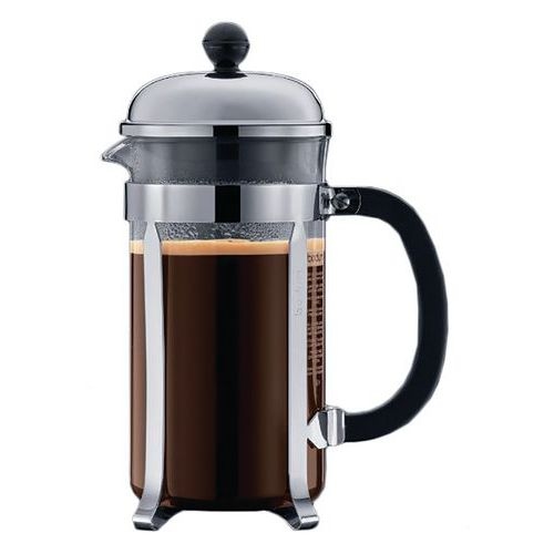 Cafetière à piston 8 Tasses Chromée & Noire - Chambord - Image 3