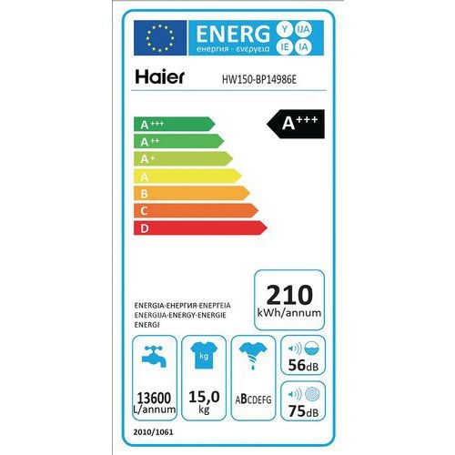 Lave linge frontal HAIER HW 150 BP 14986 E - Image 2