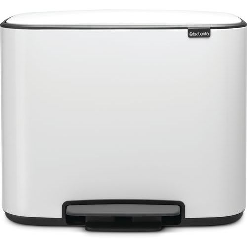 Poubelle à pédale BO 11+23L Blanc - Image principale