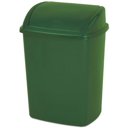 Poubelle à couvercle basculant 15 L Vert - Image 2