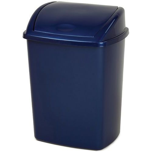 Poubelle à couvercle basculant 15 L Bleu - Image 2