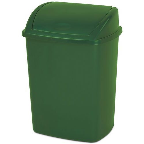 Poubelle à couvercle basculant 26 L Vert - Image 2