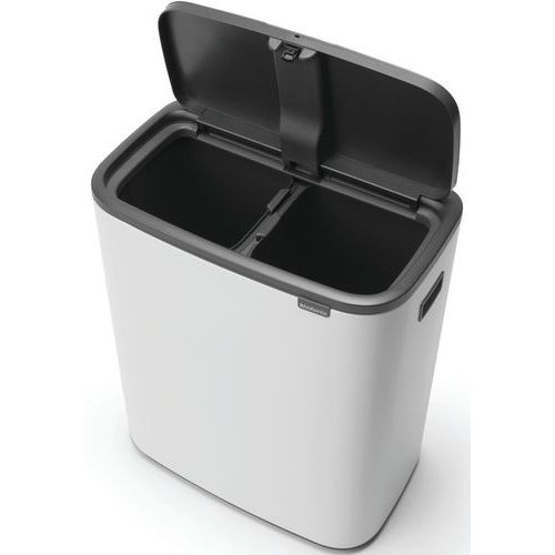 Poubelle Touch BO 2x30L Blanc - Image 4