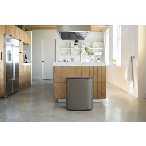 Poubelle Touch BO 2x30L Platine - Image 5