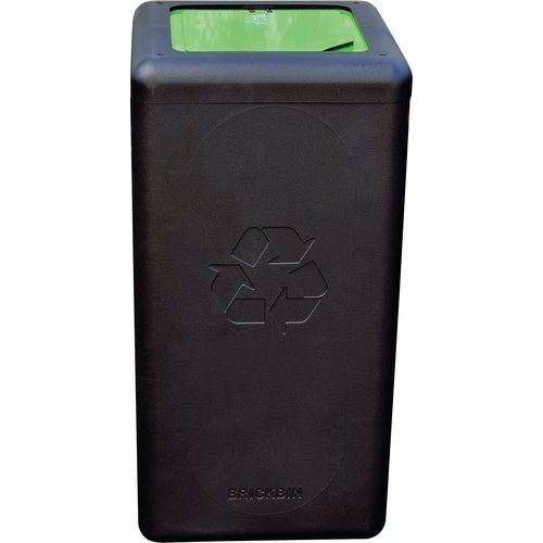 Poubelle circulaire BrickBin 65L Déchets organiques Noir/ver - Image 7