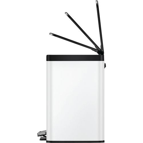 Poubelle à pédale Essential Recycler Step Bin 15+15 L blanc - Image 9