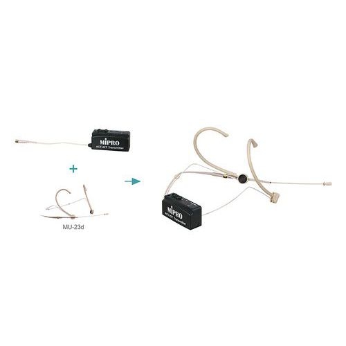 Emetteur miniature ACT 22T pour casque serre tête - Mipro - Image 2
