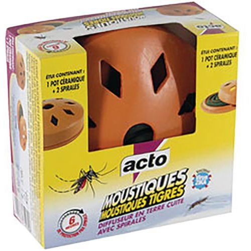 Lot de 4 Diffuseur en terre cuite anti moustiques - Image principale