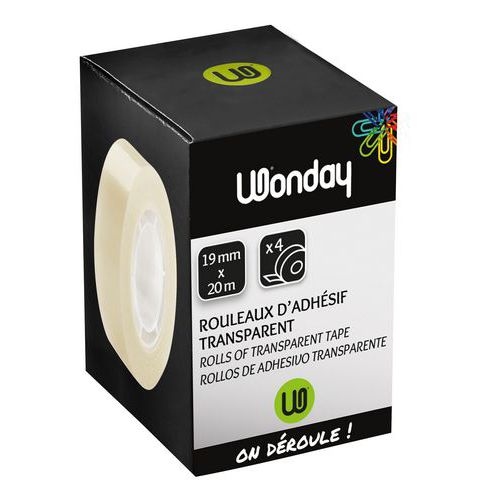 Recharge 4 rouleaux adhésifs 19 mm x 20 m - Image principale