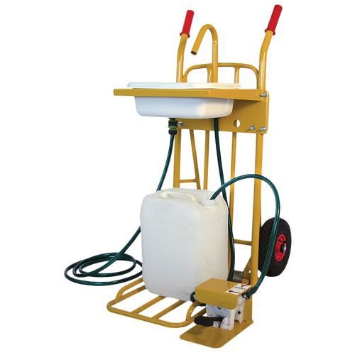 Diable porte-évier et bidons charge 250 kg - Roues pneumatiques - DLV - Image principale