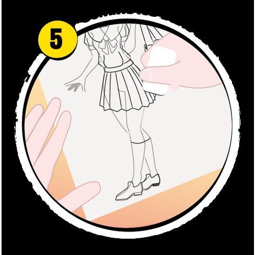 Graph'it trace-manga - Fille 'écolière' - Image 4