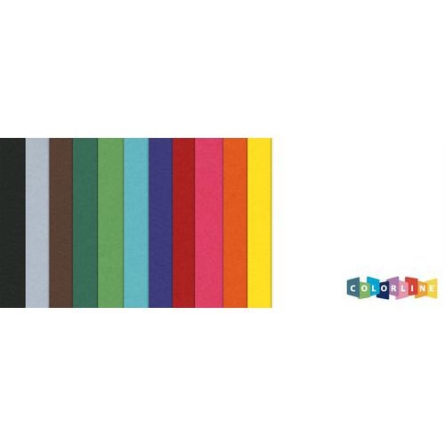 Paquet 25 feuilles colorline canson 50x65 cm 150g 12 couleurs assorties - Image 2