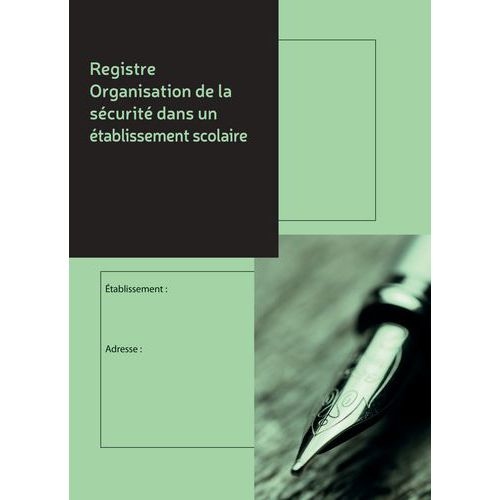 Registre d’organisation format 21 x 29.7 cm - Image principale