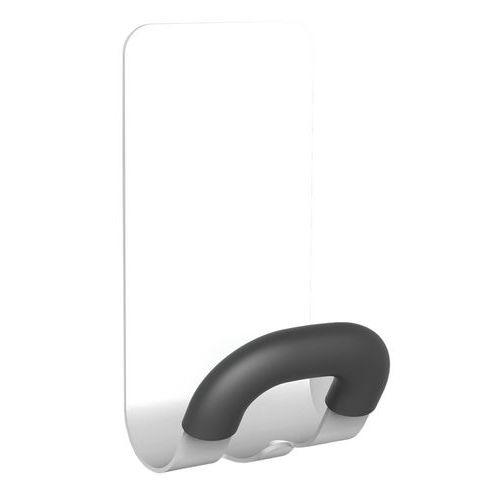 Patère magnétique en acier embout ABS Blanc - Image principale