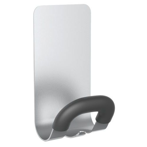 Patère magnétique en acier embout ABS Gris métal - Image principale