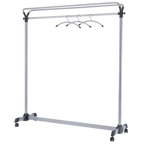 Vestiaire mobile Pro + 3 cintres Gris métal - Image principale
