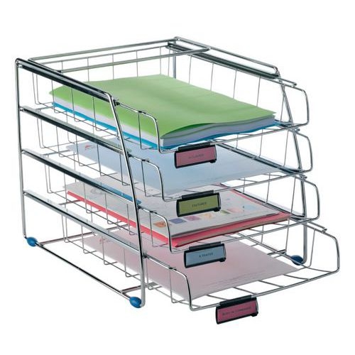 Corbeille à courier fil métal Alba - Image principale