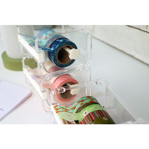 Distributeur de 3 rubans adhésifs décoratifs (Masking Tape) selon largeur empilable - Image 5