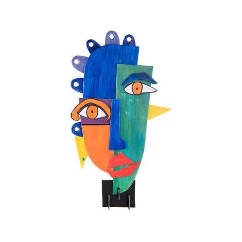 lot de 5 sculptures carton - visage destructuré - Image 4