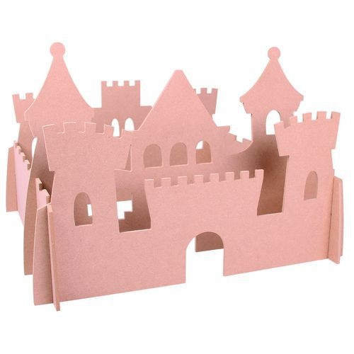 Château fort 3D en bois à décorer - Image principale