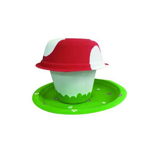 Bol à décorer en cellulose 350 ml (lot de 10) - Image 2