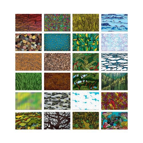 Bloc 144 feuilles papier déco 74g 21.6x14 cm planète terre - Image principale