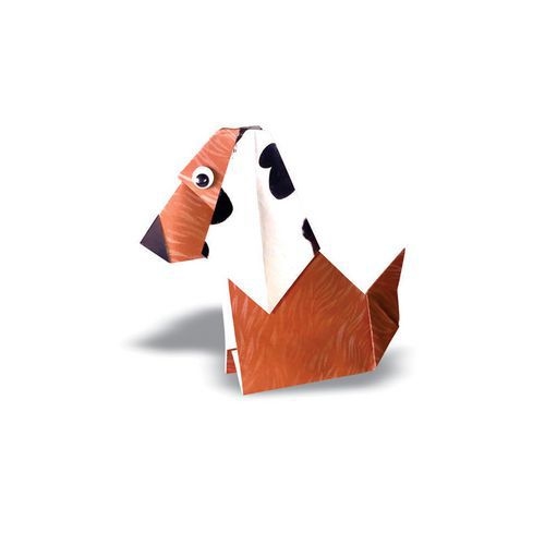 Bloc 72 feuilles papier 80g origami 15x15 cm thème animaux imprimées recto/verso - Image 2
