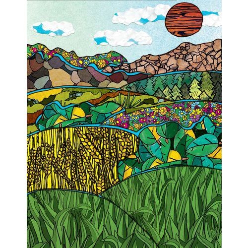 Bloc 144 feuilles papier déco 74g 21.6x14 cm planète terre - Image 3
