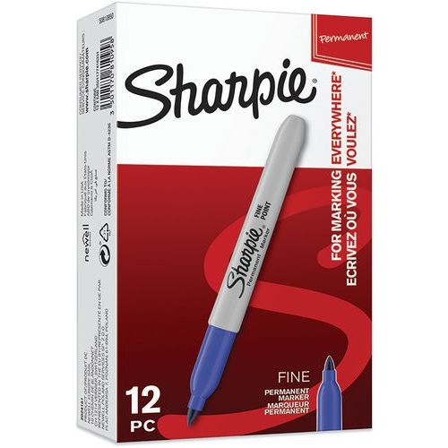 Marqueur permanent pointe fine - Boîte de 12 - Sharpie - Image 2