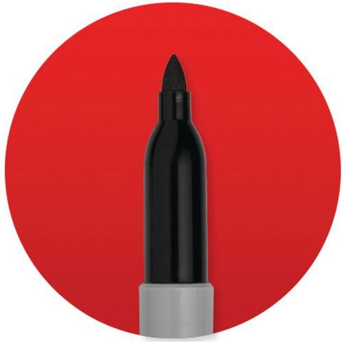 Marqueur permanent Sharpie pointe fine noir - Boîte de 12 - Image 4