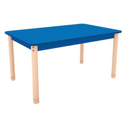 Table Classik rectangulaire réglable T0 à T3 - piètement bois hêtre - Image 2