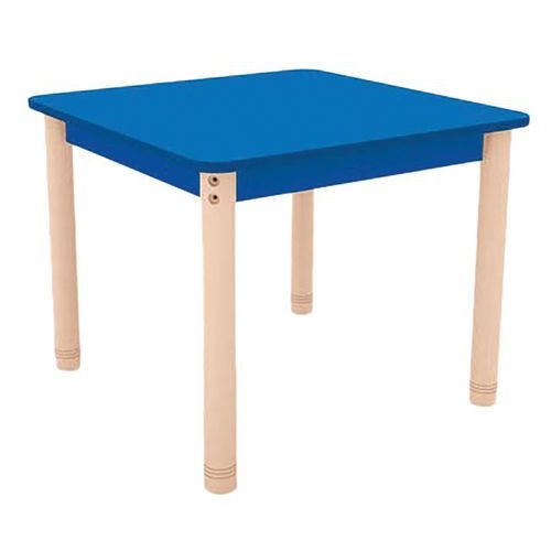 Table Classik carrée réglable T0 à T3 - piètement bois hêtre - Image 2