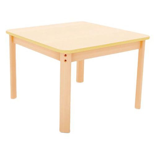 Table Ergo carrée T0 - piètement bois hêtre - Image 2