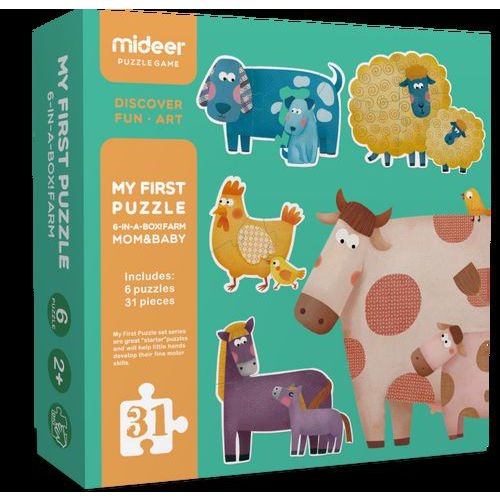 Puzzle animaux de la ferme et leurs petits - Image principale