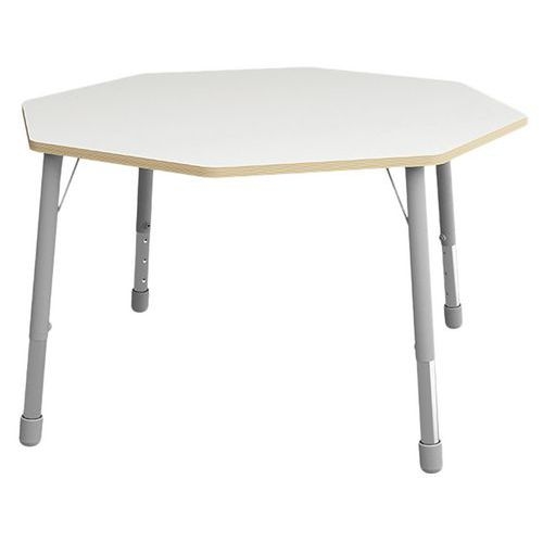 Table Eko octogonale ø 146 cm réglable T1 à T3 - blanc - Image principale