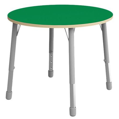 Table Eko ronde ø 100 cm réglable T1 à T3 - vert - Image principale