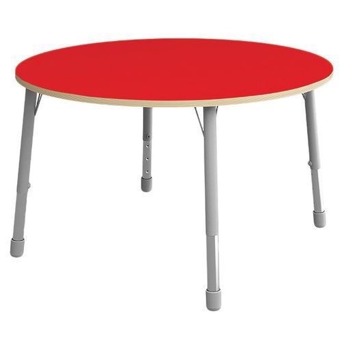 Table Eko ronde ø 136 cm réglable T1 à T3 - rouge - Image principale