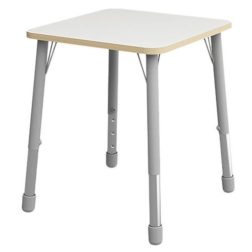 Table Eko carrée 69 x 69 cm réglable T1 à T3 - blanc - Image principale